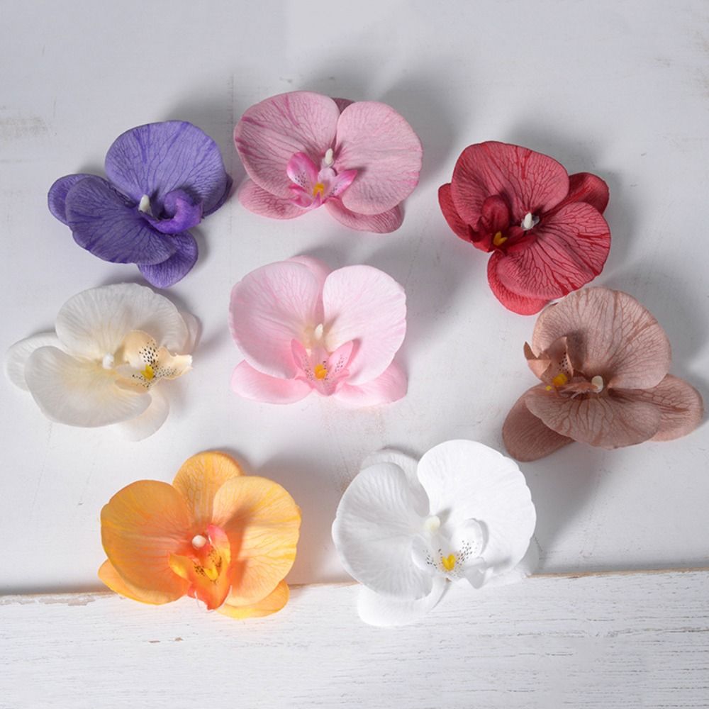 Orchid Phalaenopsis - زهور الأوركيد الاصطناعية المصنوعة يدويًا على