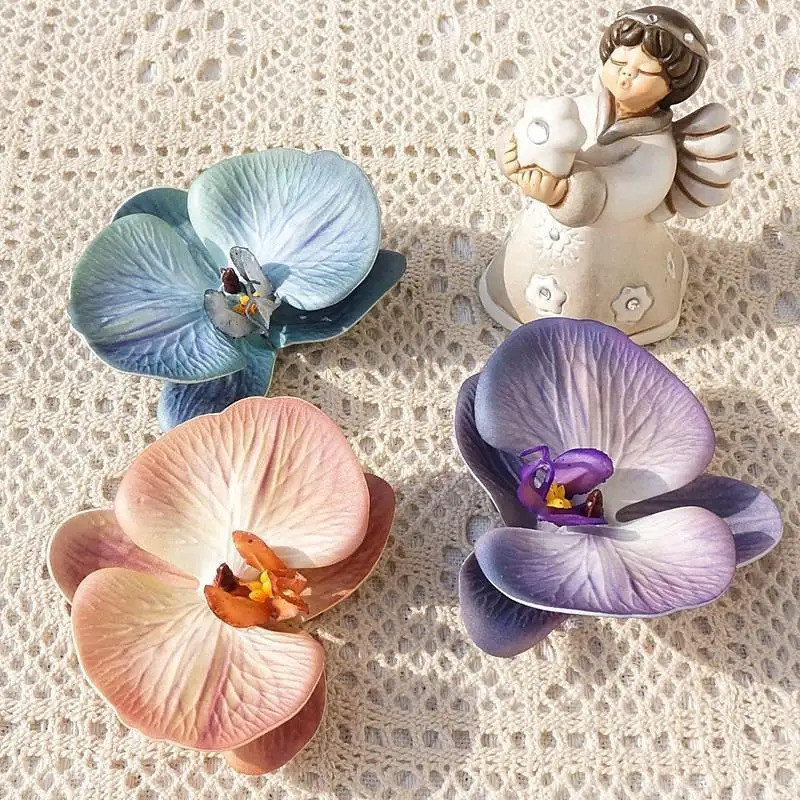 Orchid Phalaenopsis - غطاء رأس على شكل فراشة مطبوعة