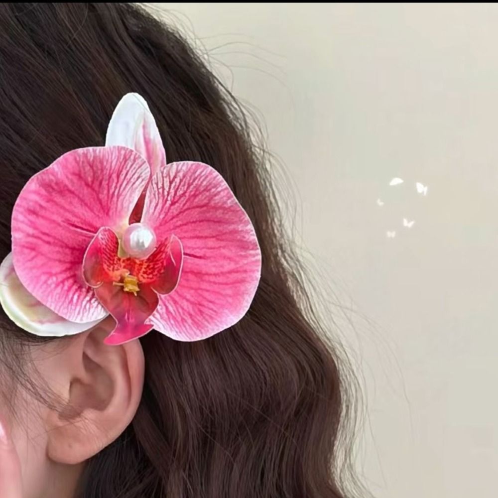 مشبك شعر على شكل زهرة الأوركيد - مراجعة Orchid Phalaenopsis وسعره