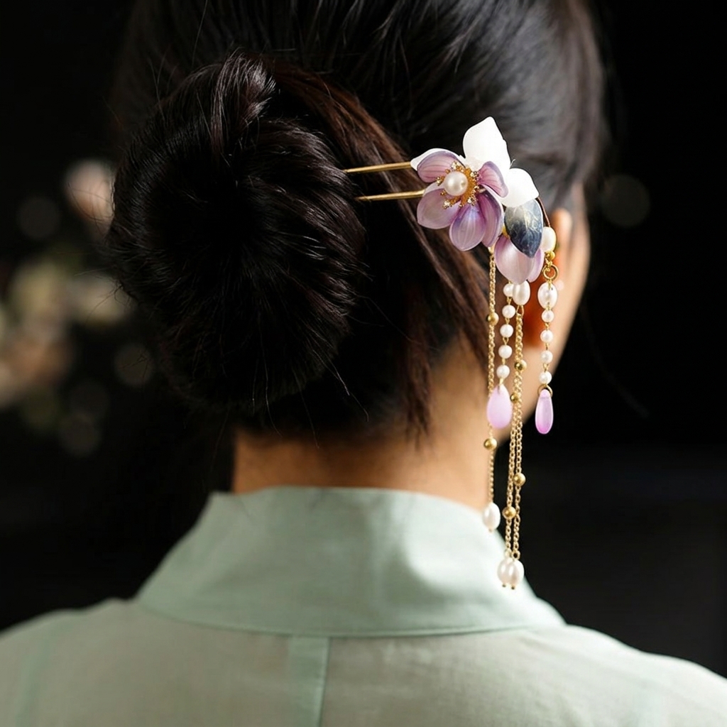 دبوس شعر على شكل حرف U من السب - مراجعة Orchid Phalaenopsis وسعره