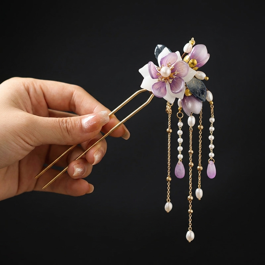 دبوس شعر على شكل حرف U من السب - مراجعة Orchid Phalaenopsis وسعره