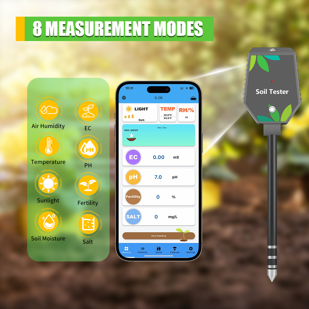 Yieryi 8-in-1 جهاز اختبار التر - مراجعة Plant Parent App وسعره