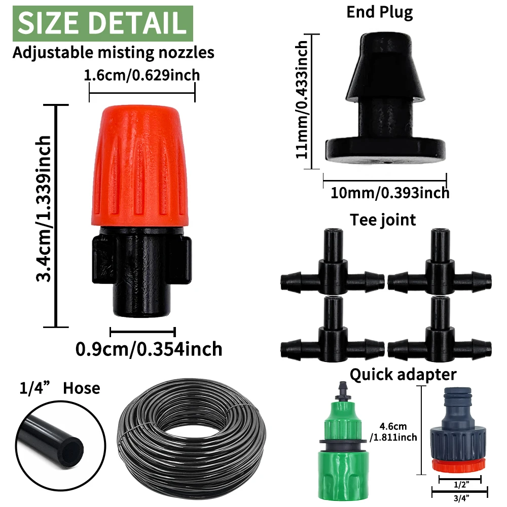 مجموعة فوهات الضباب للري 5M-20 - مراجعة Plant Parent Kit وسعره