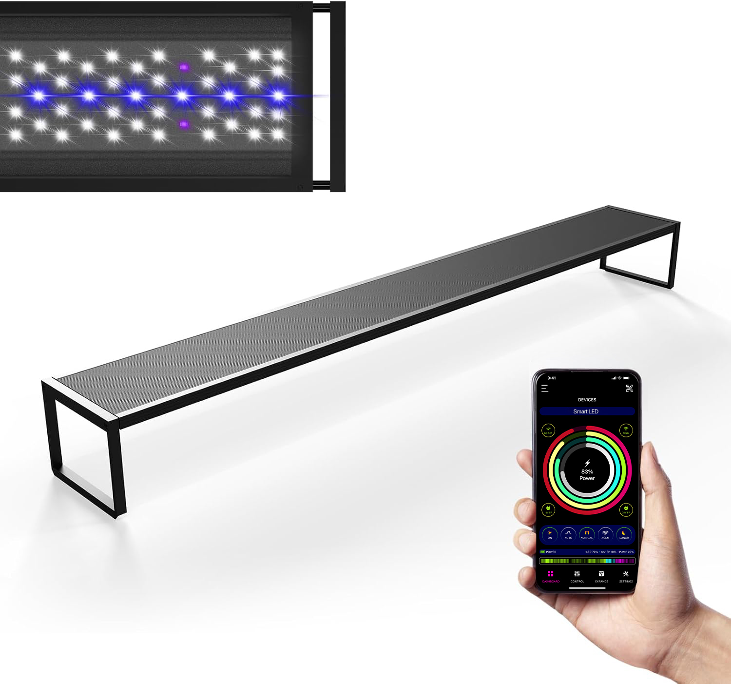 LED حوض السمك ضوء MICMOL المتط - مراجعة Plant Parent App وسعره