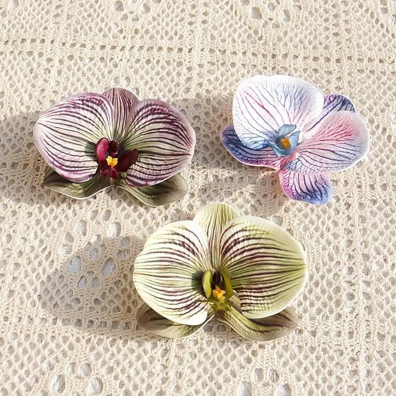 غطاء رأس على شكل فراشة مطبوعة  - مراجعة Orchid Phalaenopsis وسعره