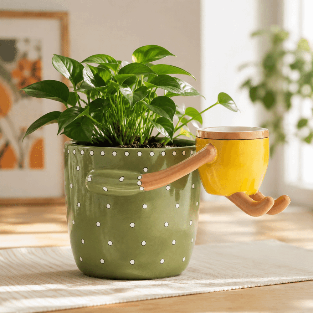 مزهرية راتنجية بتصميم منقط للز - مراجعة Parent Of Plant وسعره