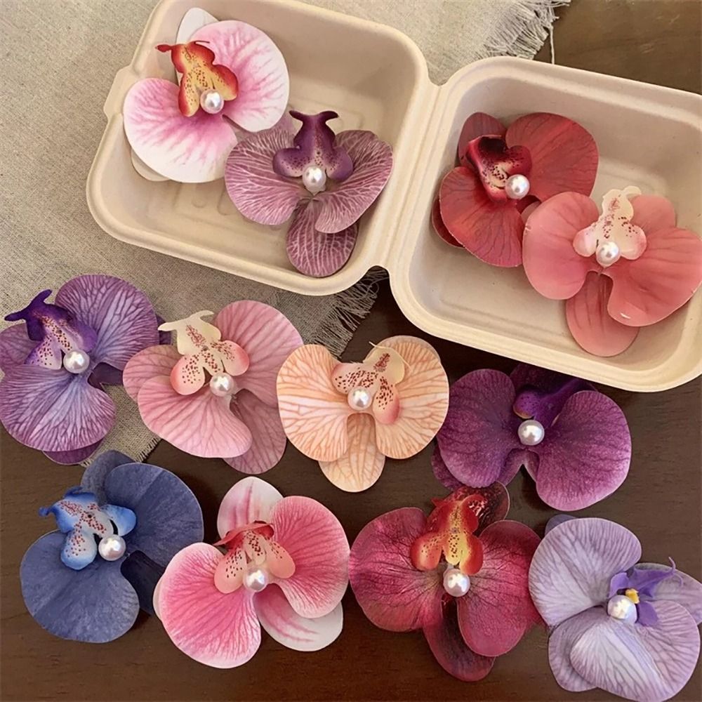 1 قطعة مشبك شعر على شكل زهرة ا - مراجعة Orchid Phalaenopsis وسعره