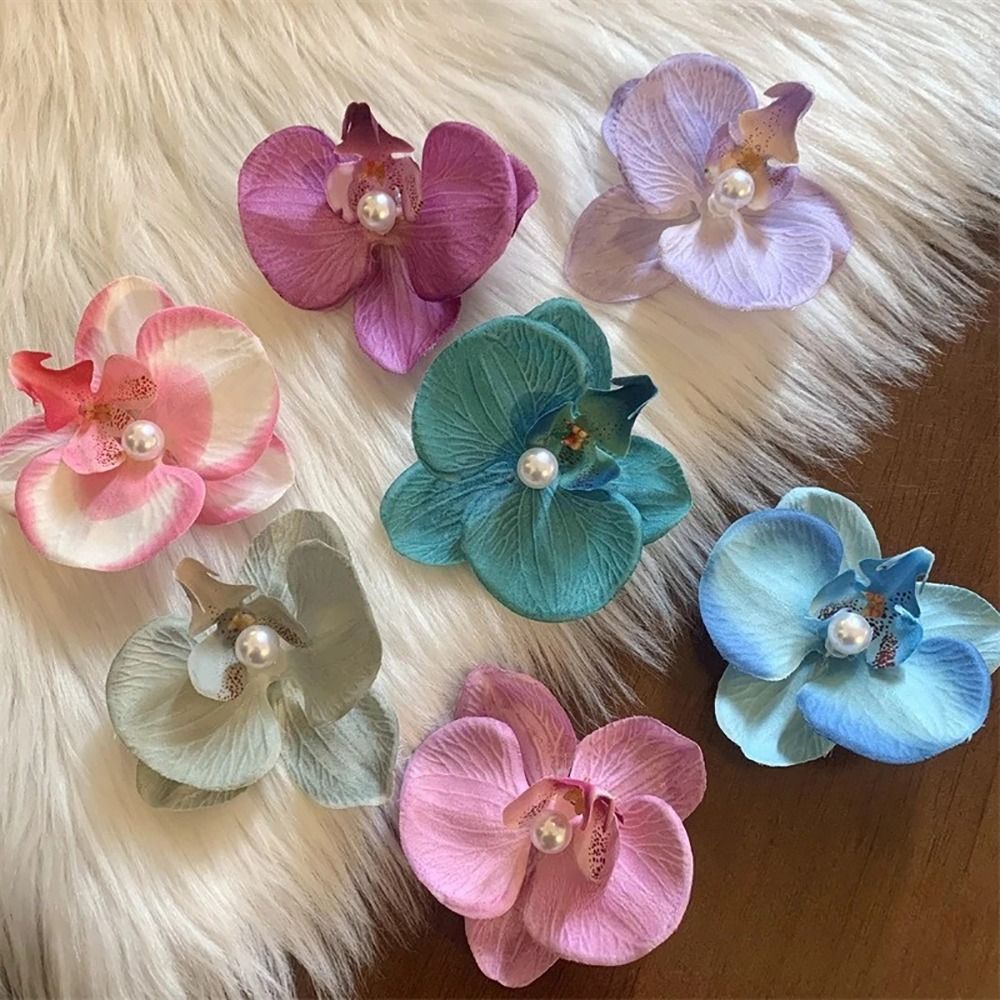 1 قطعة مشبك شعر على شكل زهرة ا - مراجعة Orchid Phalaenopsis وسعره