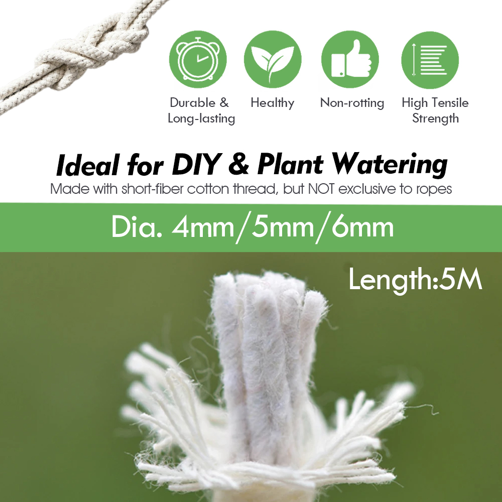 حبل فتيل قطن أوتوماتيكي ذاتي ا - مراجعة Plant Parent Kit وسعره